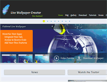 Tablet Screenshot of livewallpapercreator.com